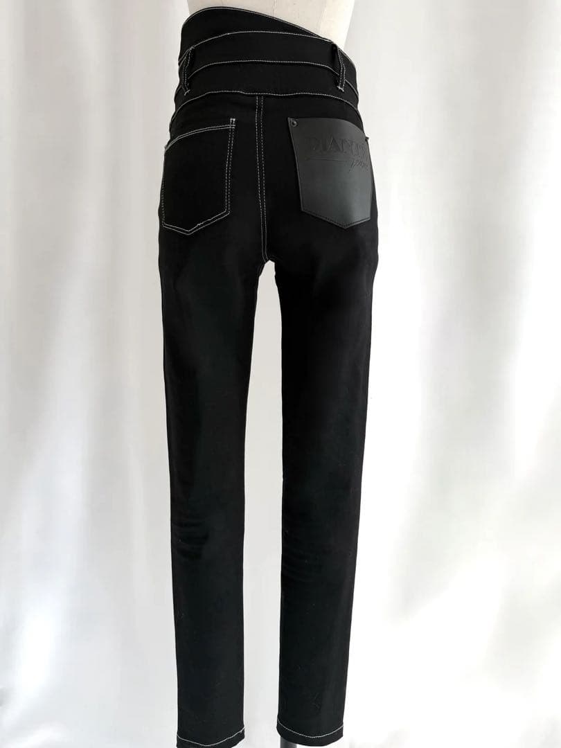 パンツ DIANTE HIGH WAIST LAYERED SKINNY DENIM