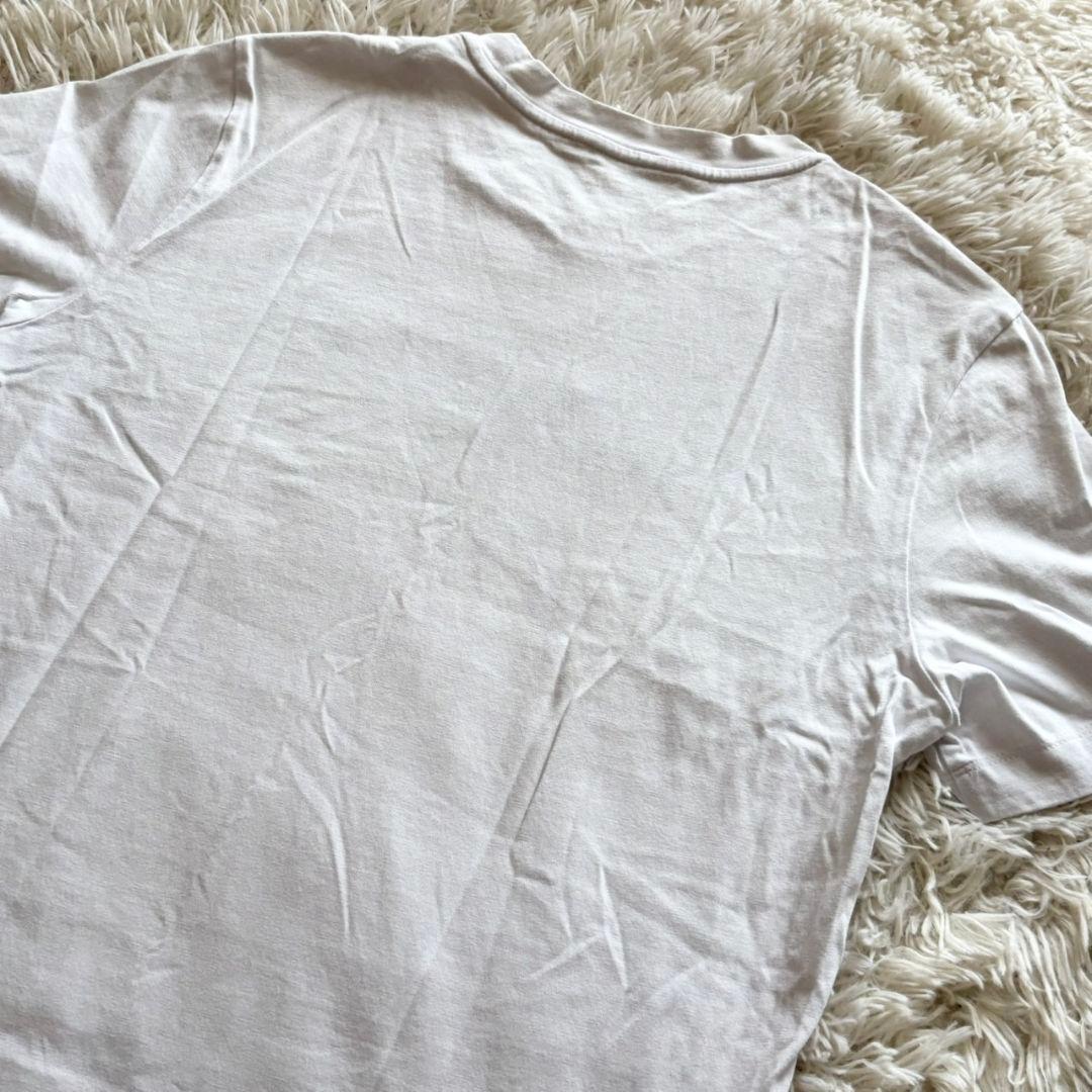 極美品 モンクレール MAGLIA 半袖Tシャツ ワッペン ロゴ刺繍