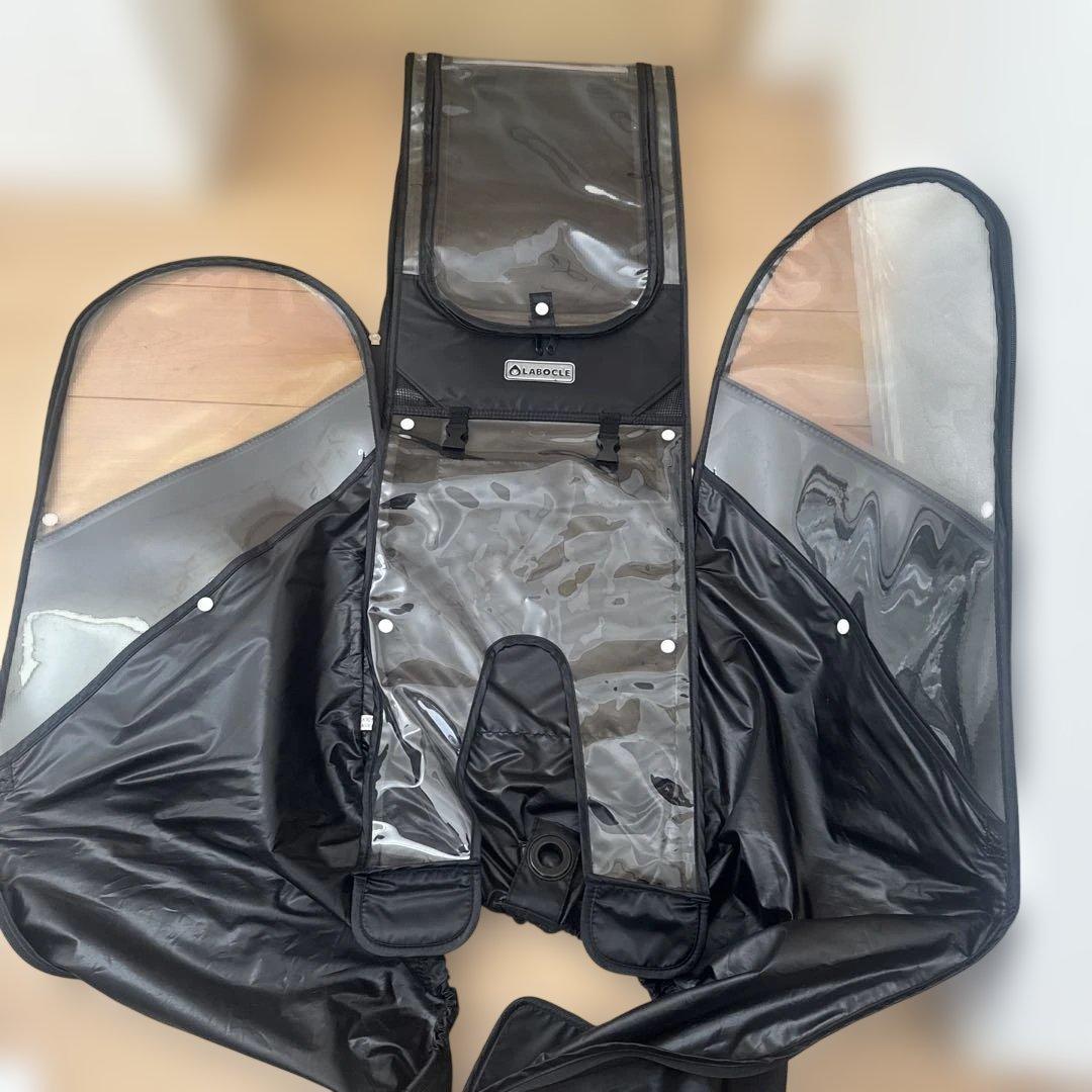 ご*ん様 【LABOCLE】自転車用チャイルドシートカバー 黒 ナイロン製　美品