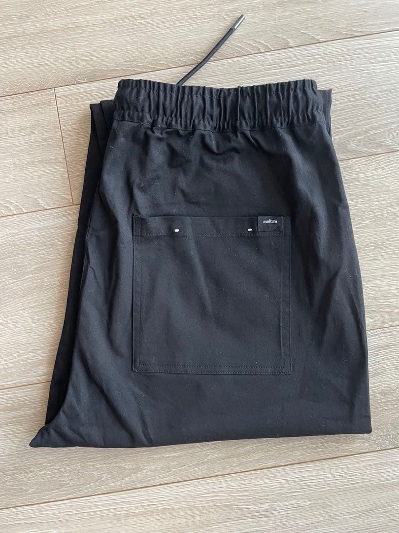 【新品未使用品】meltum メルタム ベーシックシェフパンツ ブラック