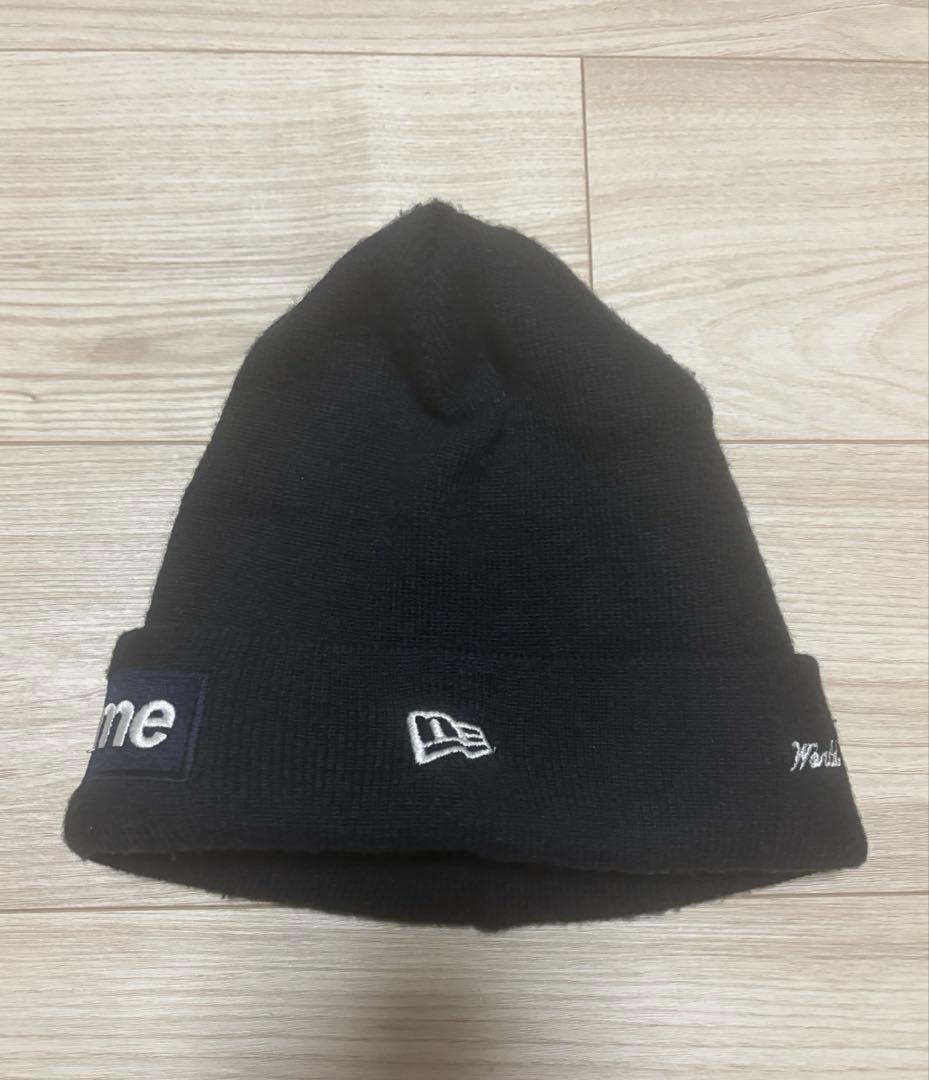 帽子 SupremexNewEra BoxLogo Beanie navy