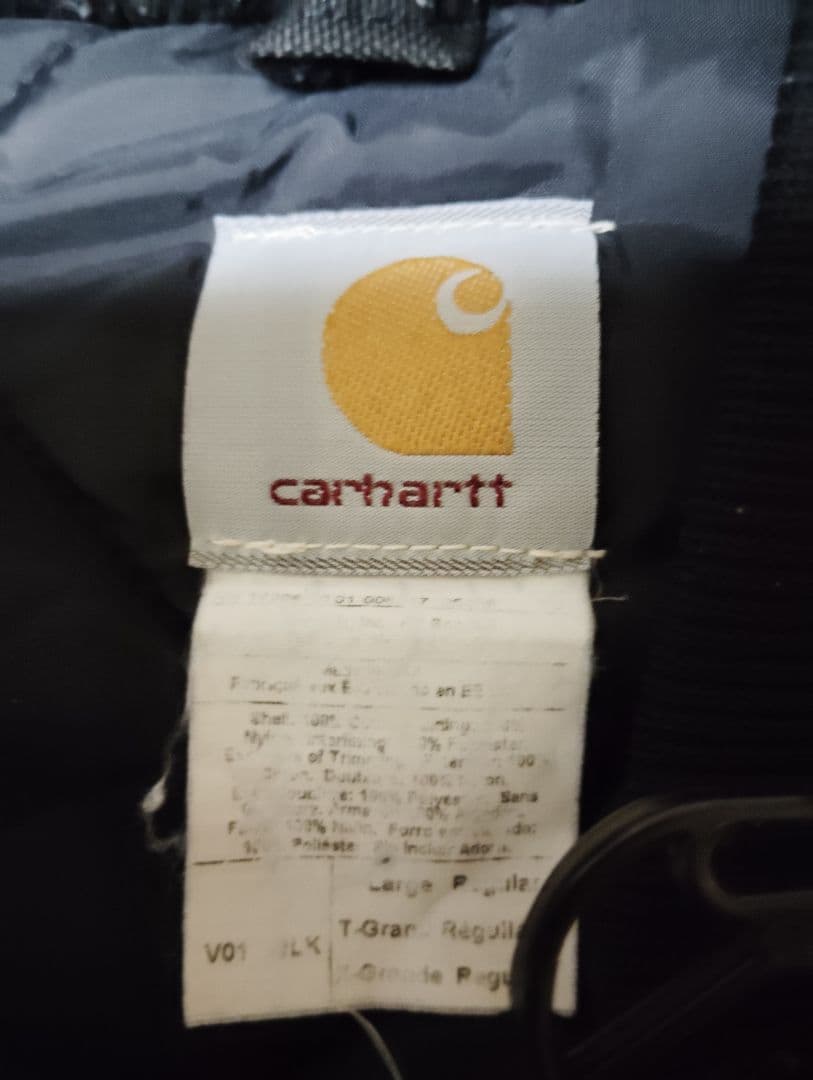 and様22日　Carhartt 　ベスト　黒　XL 　USA製　 腰ゴム