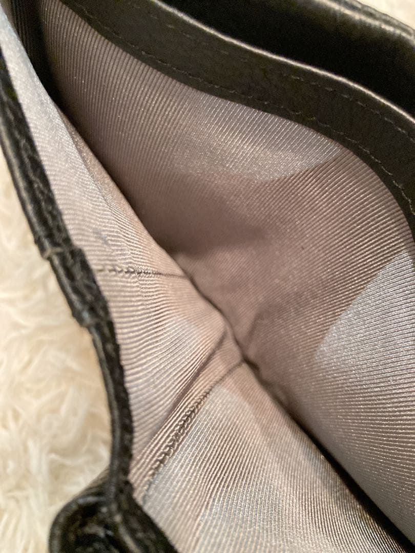 【美品】ear PAPILLONNER バックル折り財布　黒
