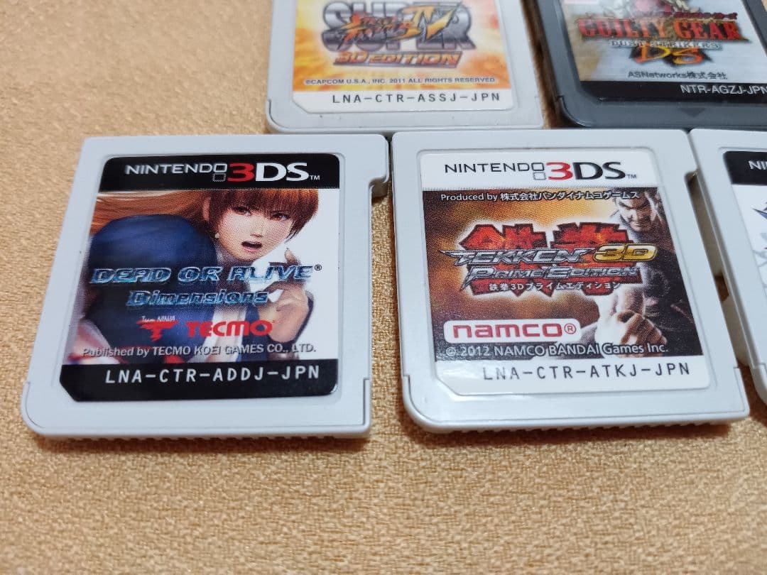 デッドオアアライブ　鉄拳　ブレイブルー　ギルティギア　等　ソフトのみ　5枚セット