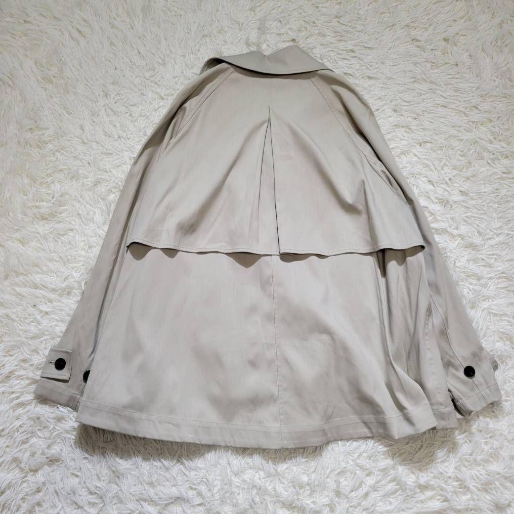 極美品☆アンフィーロ　洗える　ショートトレンチコート　ゆったり　ベージュ　M