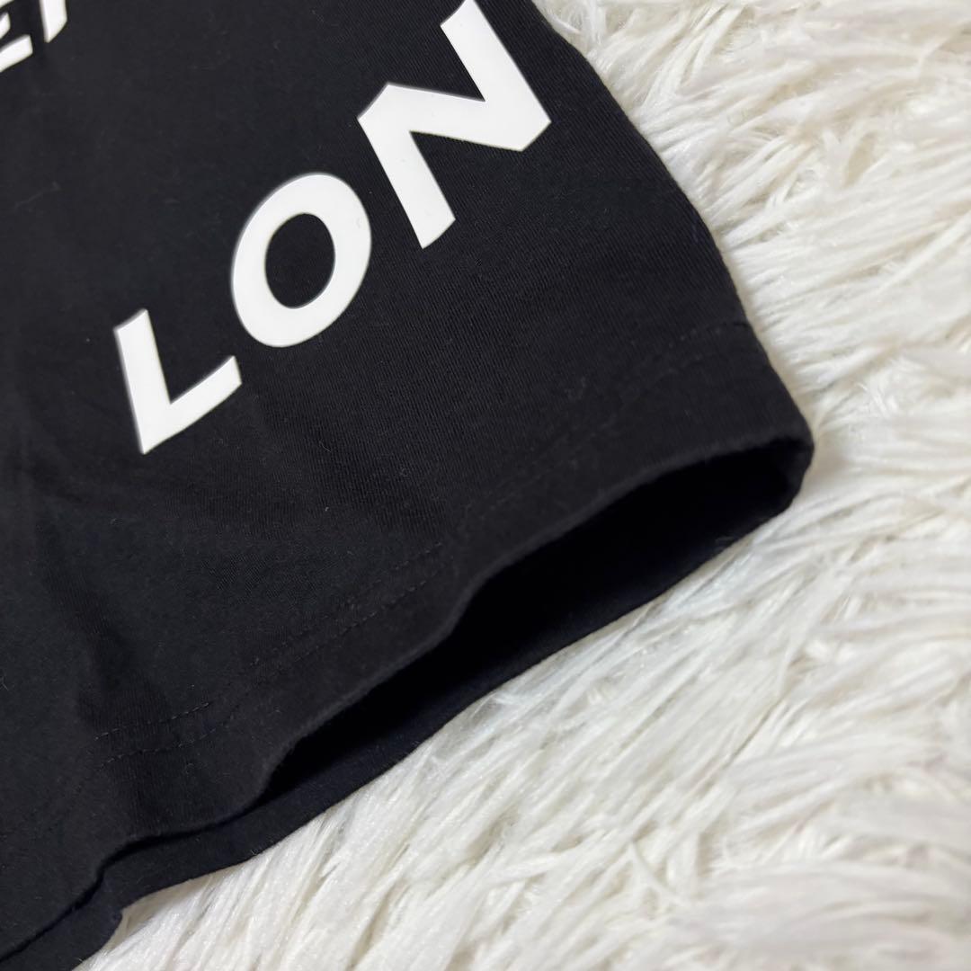 現行 人気 バーバリー ロゴ Tシャツ ホースフェリー 黒 Sオーバーサイズ