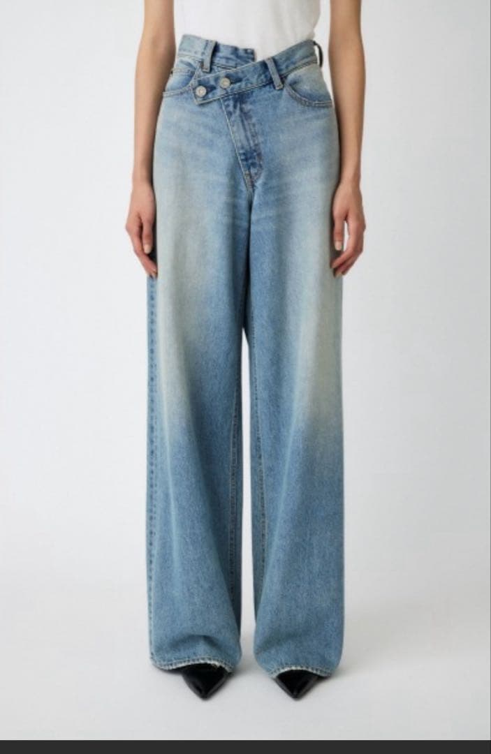 moussy CROSS WAIST WIDE ストレートSサイズ