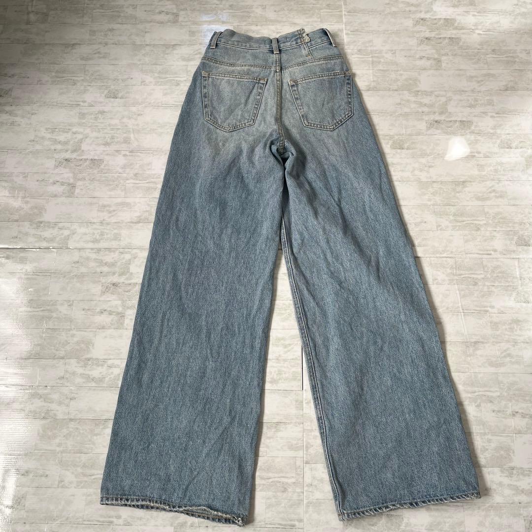 moussy CROSS WAIST WIDE ストレートSサイズ