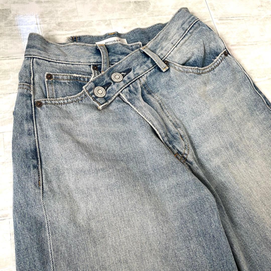 moussy CROSS WAIST WIDE ストレートSサイズ