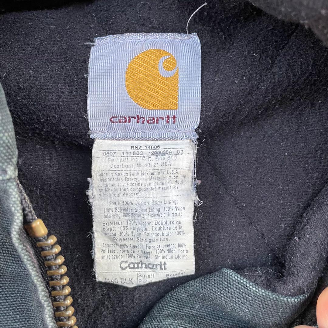 90's Carhartt カーハート アクティブジャケット 黒 S 短丈