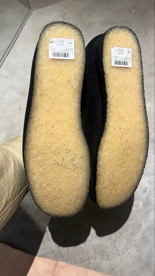 CLARKSクラークスWALLABEE BLACK SUEDE ワラビー26.5