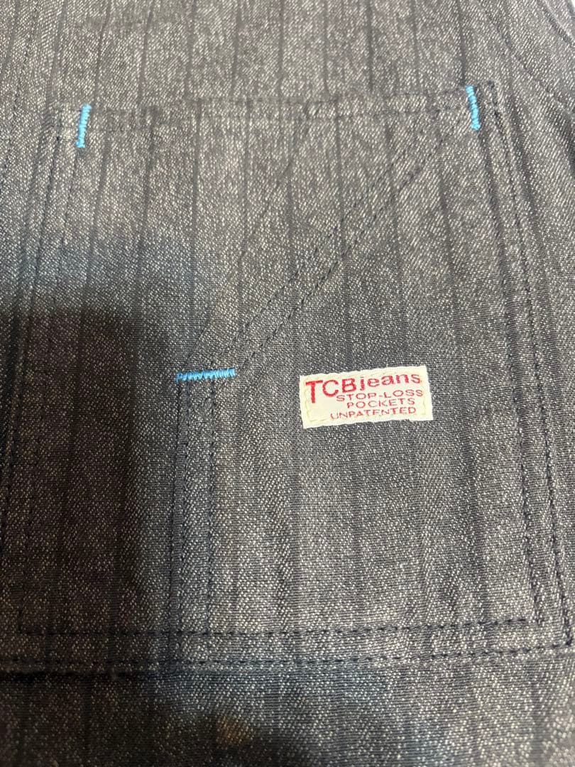TCBjeans ストライプ タビーズベスト　40