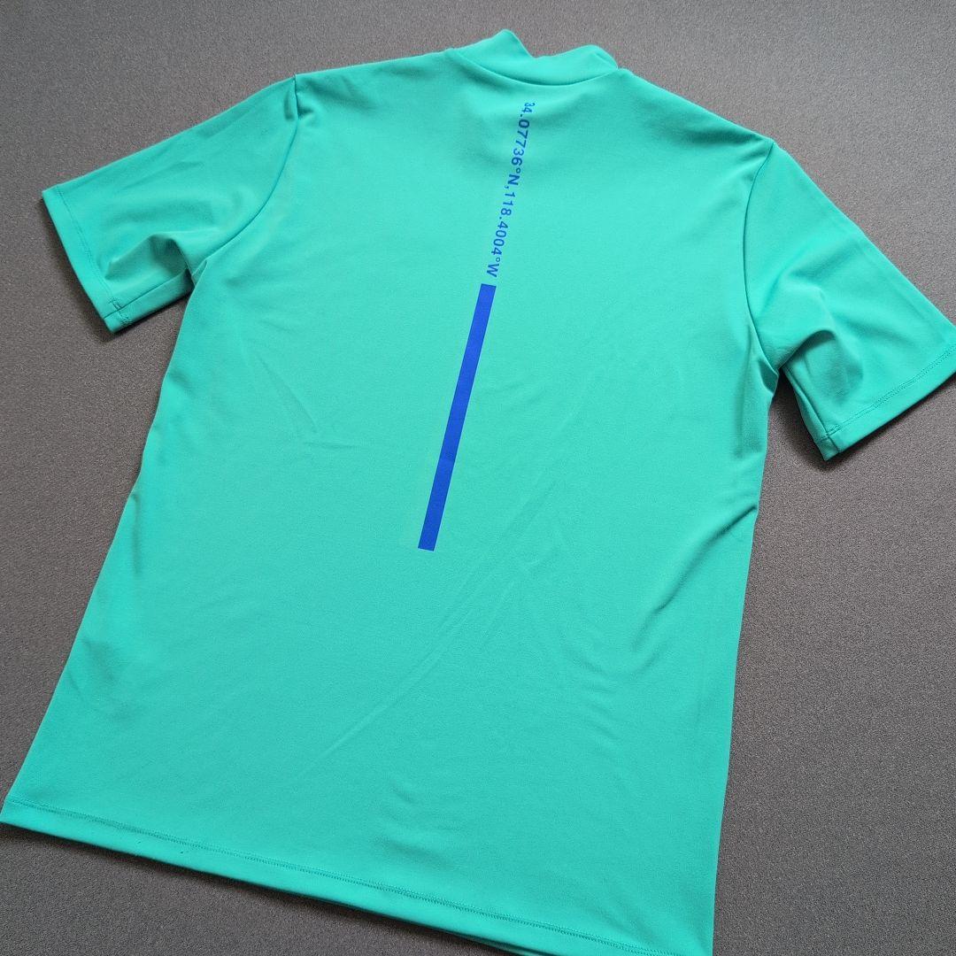 【極美品】ジーフォアゴルフ　サイドラインモックネックシャツ半袖　S