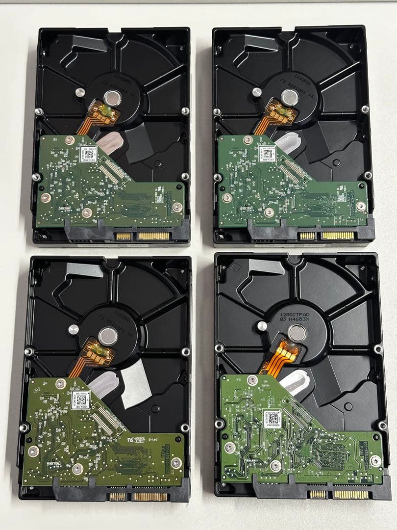 WD Blue 1TB HDD WD10EZEX 4台セット 正常動作品