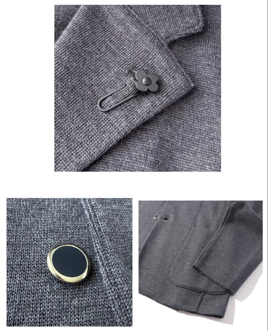 LARDINI ラルディーニ 新品同様 ニット　ジャケット ジャケット XL