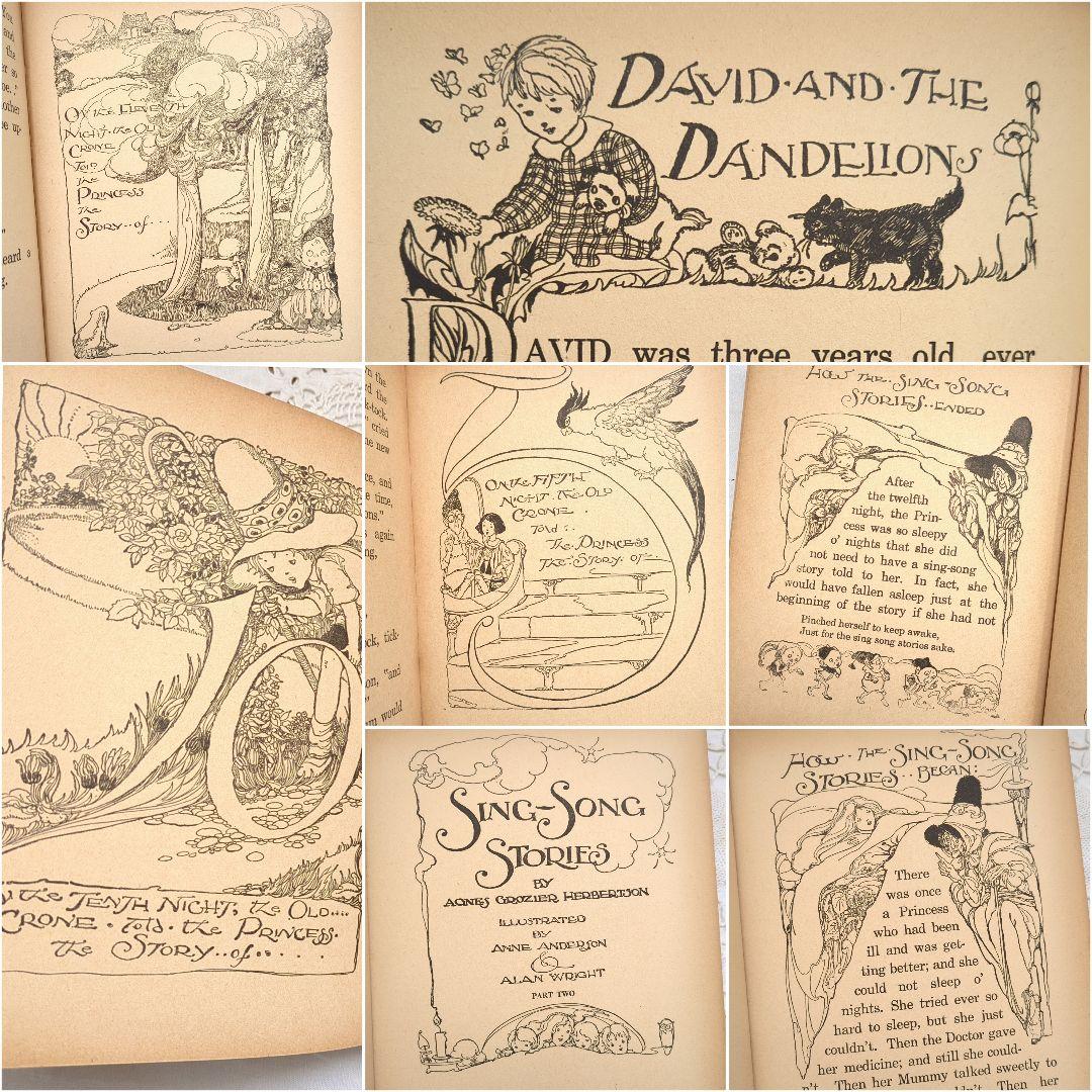 稀少1935ヴンテージ絵本 洋書古書 児童書 アンティーク ヴィクトリアン