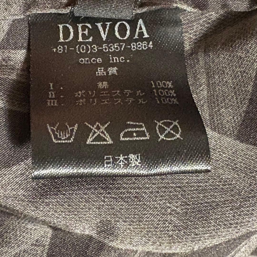 DEVOA フードジャケット　ボンバー　HOODED BOMBER JACKET