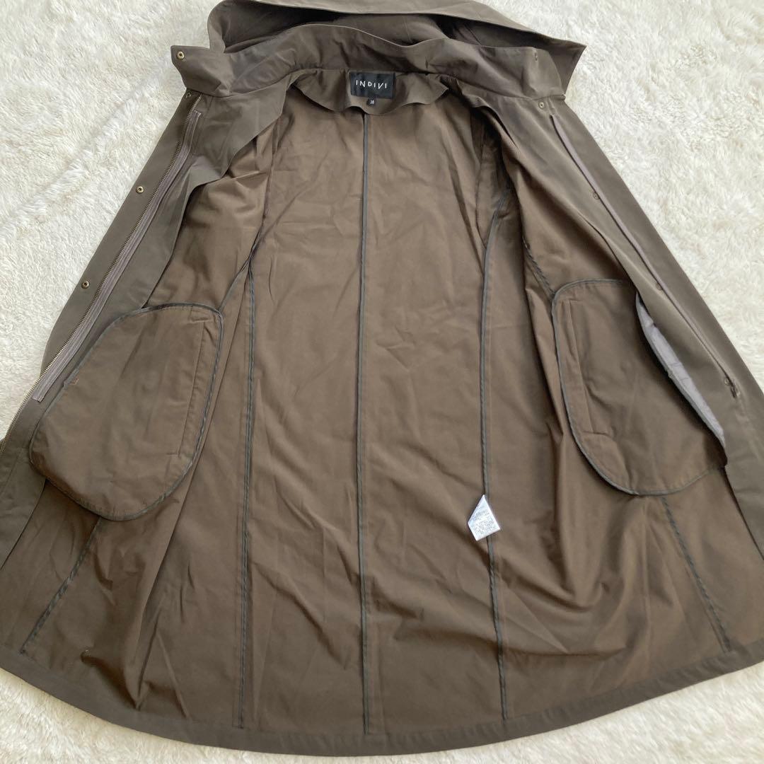 【極美品・23AW】INDIVI　モッズコート　マルチWAY　中綿ベスト　M位
