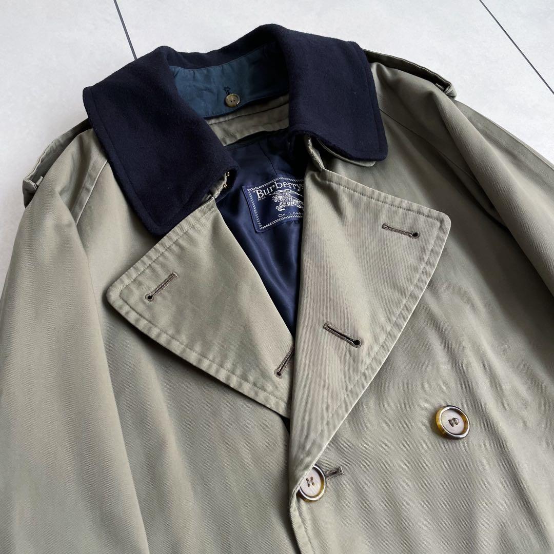 【Burberry】ビンテージ トレンチコート 襟、ライナー付き