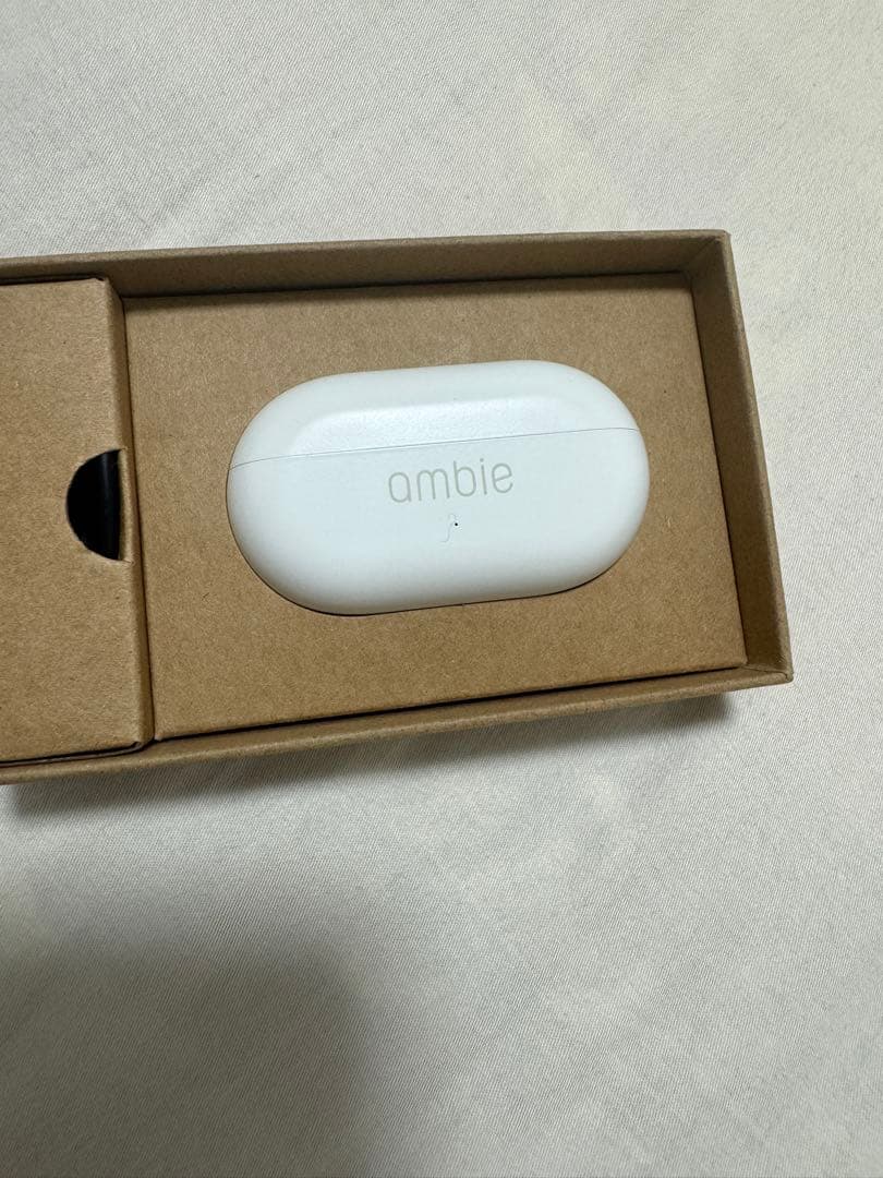 値下げ❗️美品ambie ワイヤレスイヤホン 本体TW01