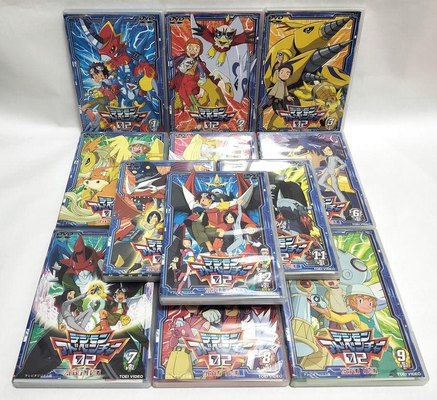 わずかなスレ有り完品♪ デジモンアドベンチャー02　全12巻セット　DVD