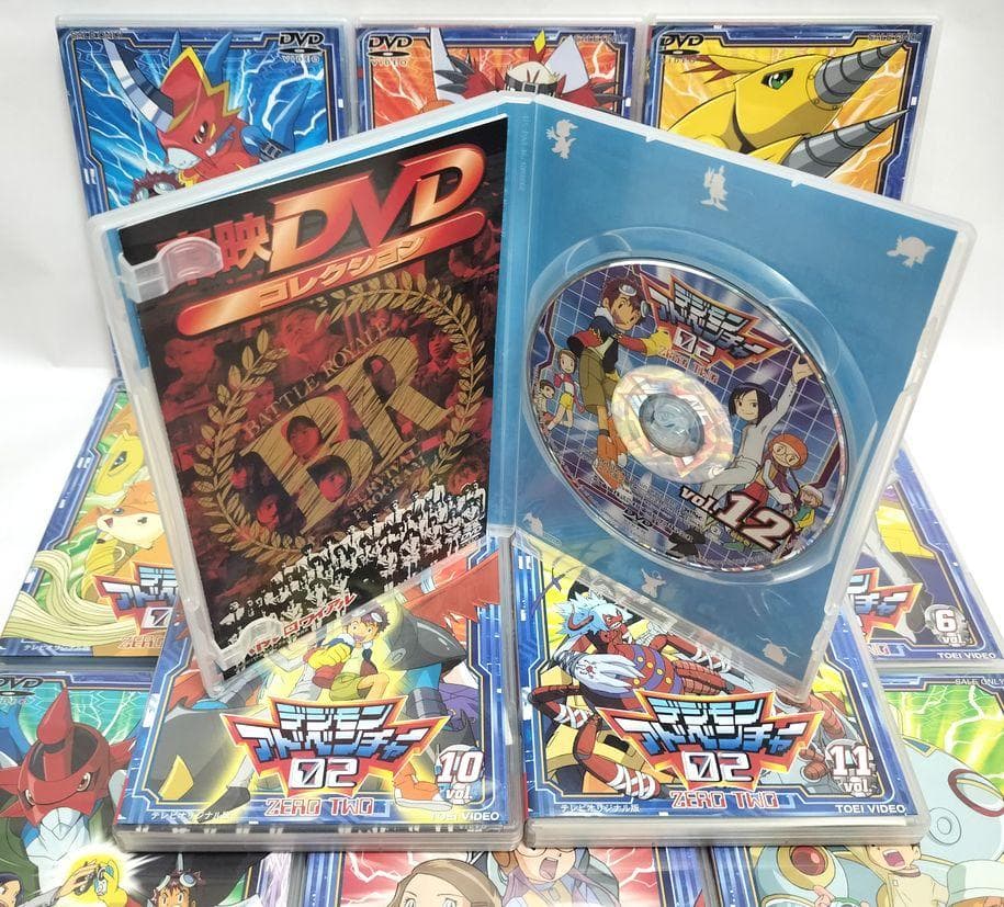 わずかなスレ有り完品♪ デジモンアドベンチャー02　全12巻セット　DVD