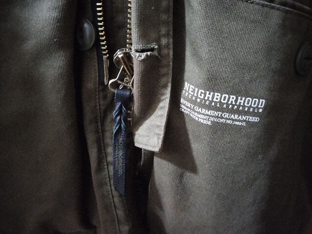 NEIGHBORHOOD モッズコート XL オリーブ