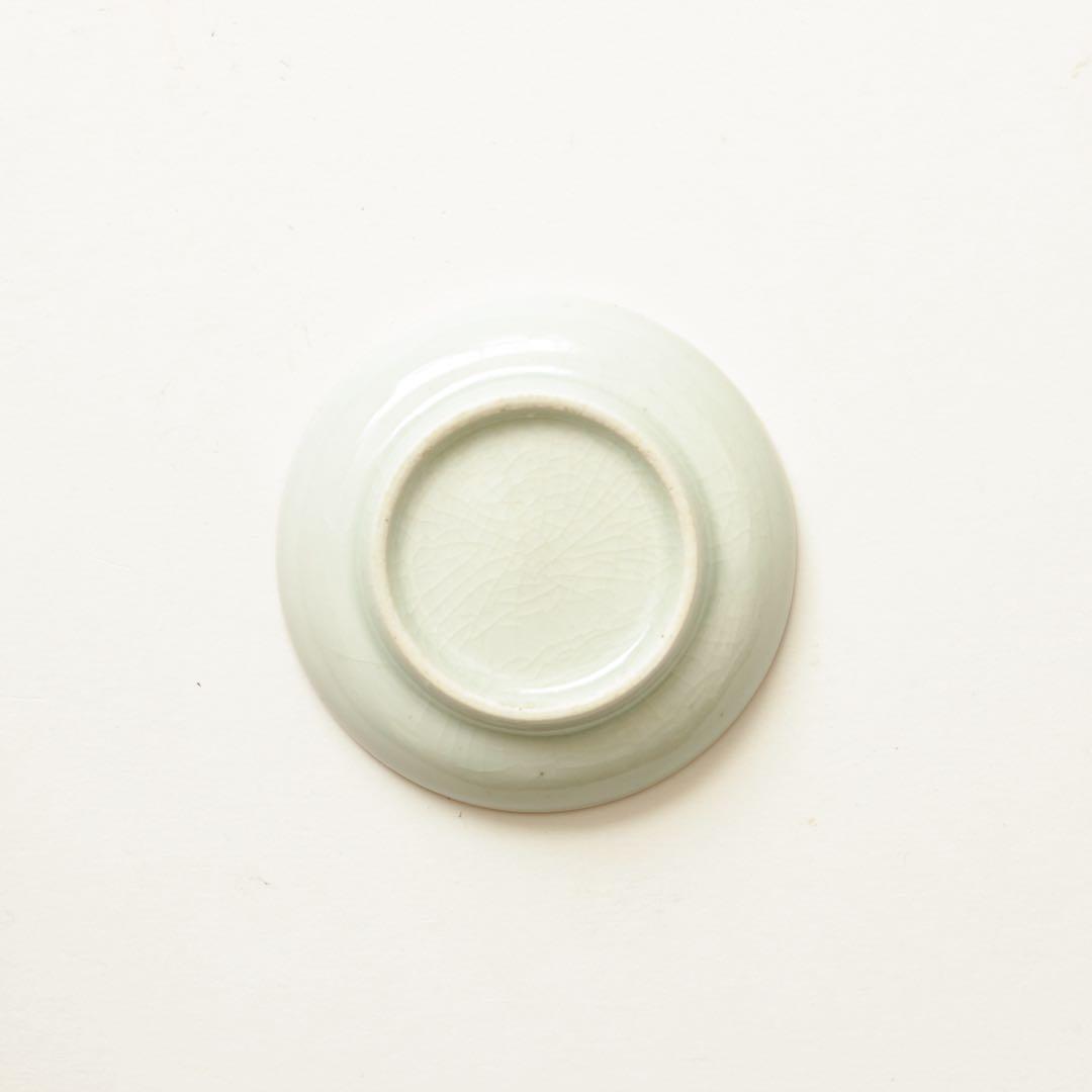 伊万里　古伊万里　江戸　中期　コンニャク印判　菊　豆皿