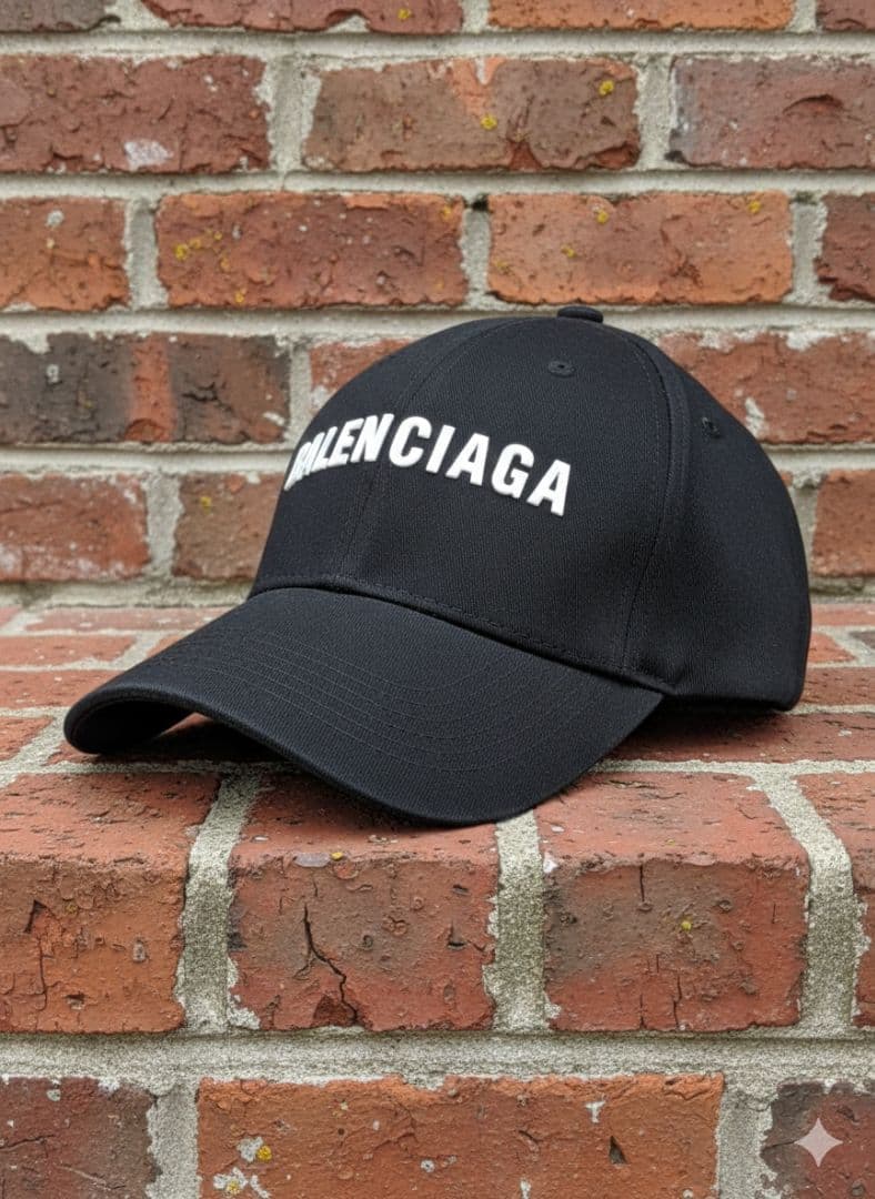 【定価6.5万】BALENCIAGA バレンシアガ ロゴ キャップ ブラック 黒