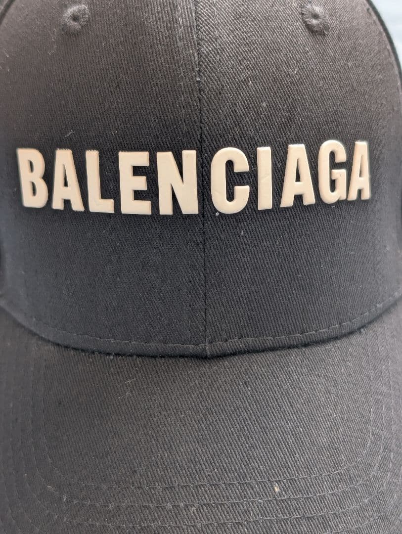 【定価6.5万】BALENCIAGA バレンシアガ ロゴ キャップ ブラック 黒