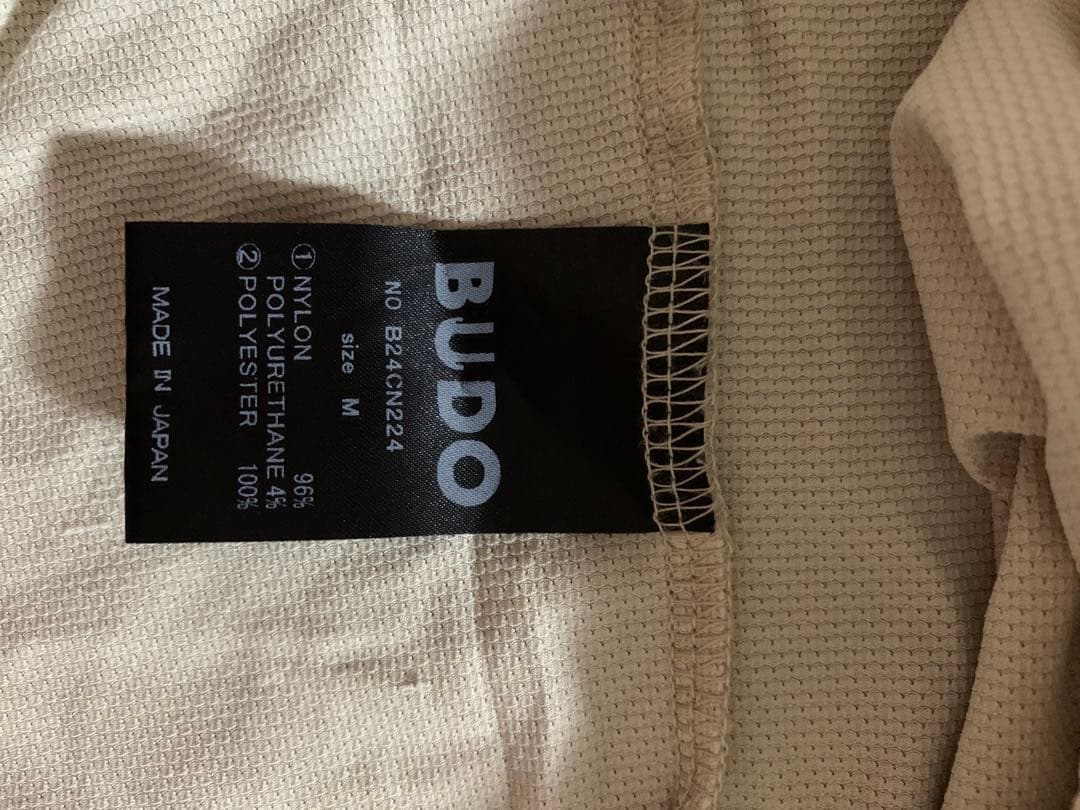 【値下します】　BUDO メッシュノースリーブタンクトップ クリーム色