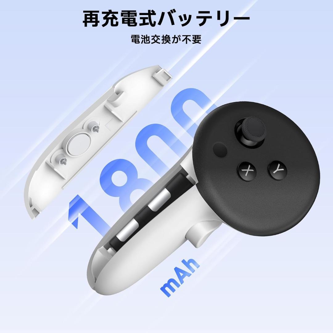 PRISMXR　VR用充電ドック　バッテリー2個付属　Quest3と互換性あり