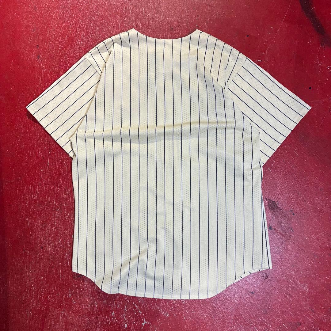 90s USA製　Majestic MLB Indians ベースボールシャツ