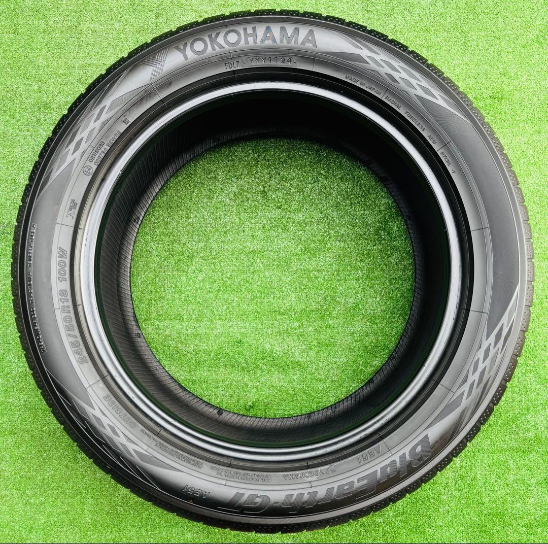 YOKOHAMA BluEarth-GT 245/50R18. 2024年製。