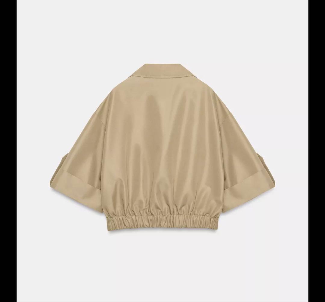 【完売品】ZARA ショート丈ショートスリーブトレンチコート S 新品タグつき
