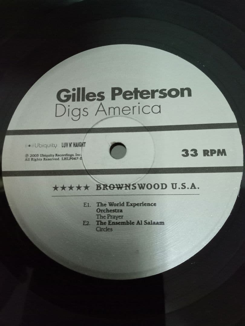 Gilles Peterson Digs ～1　レアグルーヴ　JAZZ FUNK