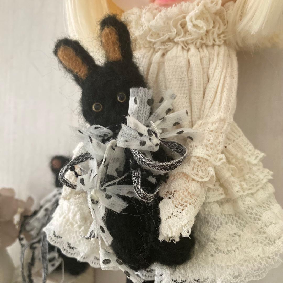 ブライス＊ぬいぐるみ　うさぎ　人形　ドールハウス ミニチュア　猫