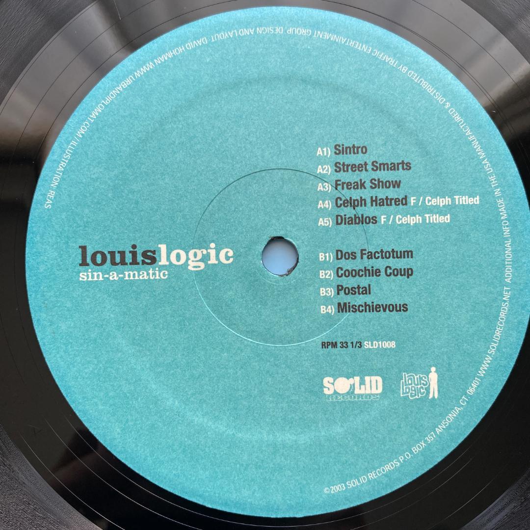 洋楽 2LP Louis Logic Sin a matic SLD1008 2003