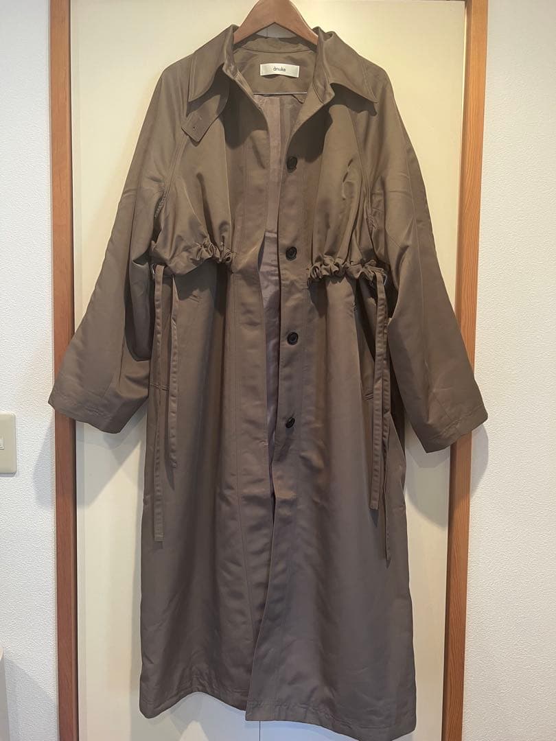 anuke Twill Soutiencollar Coat モカ 38