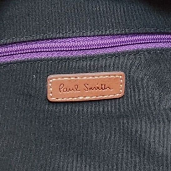 ポールスミス Paul Smith ミニボストンバッグ 本革 レザー シボ革