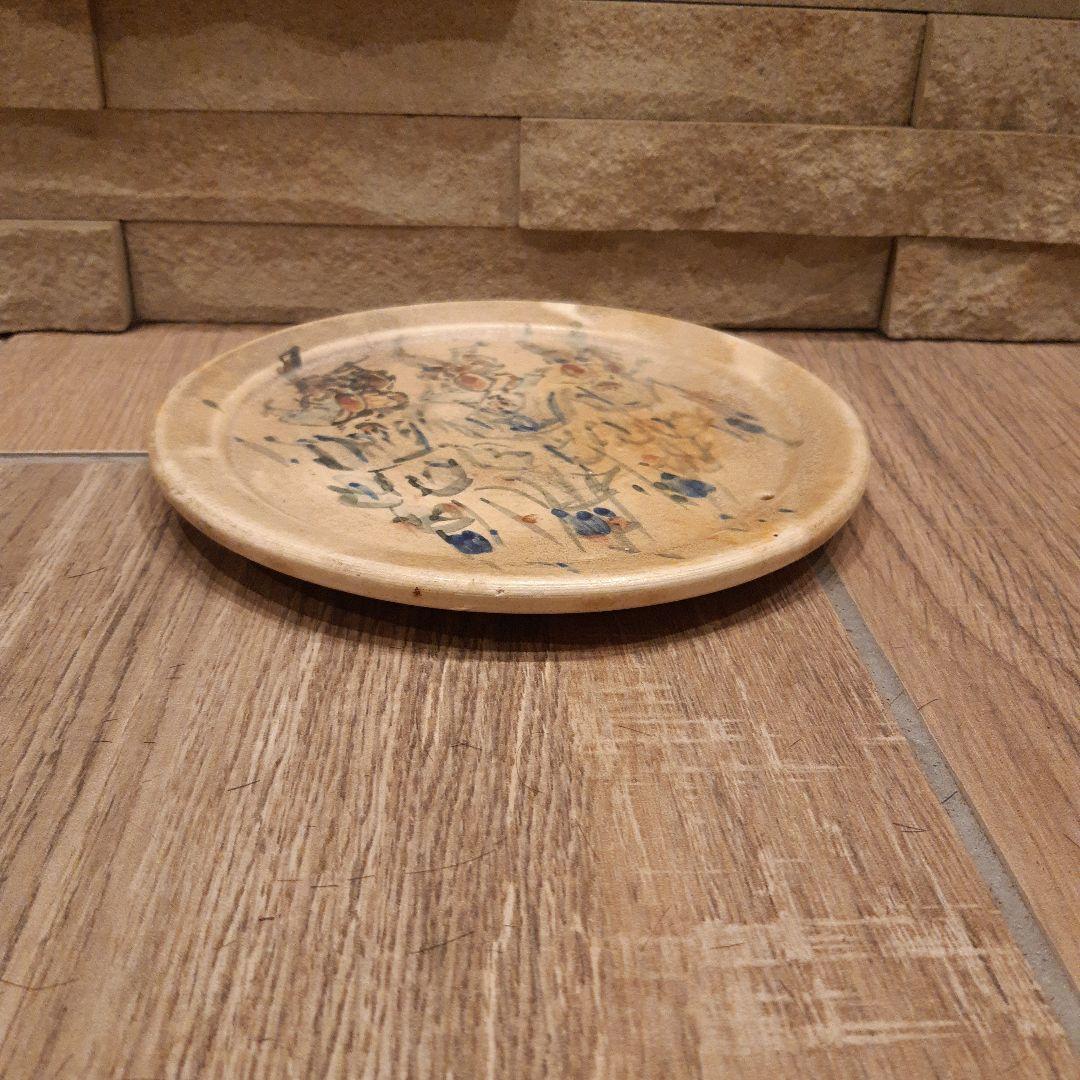 中国景徳鎮茶器 染付け蛍煎茶急須/中国壁掛け飾り皿　アンティーク