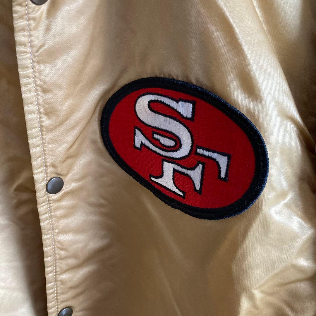 値下げ　スターター　NFL 49ers アワードジャケット　スタジャン　希少古着
