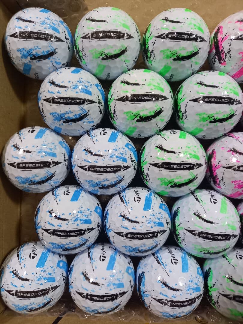 美品 テーラーメイド SPEED SOFT INK ロストボール 28球