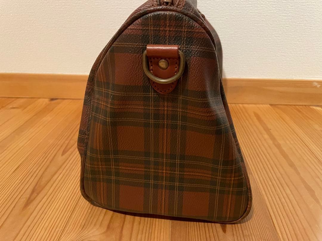 希少カラー Polo Ralph Lauren ボストン チェック レザー