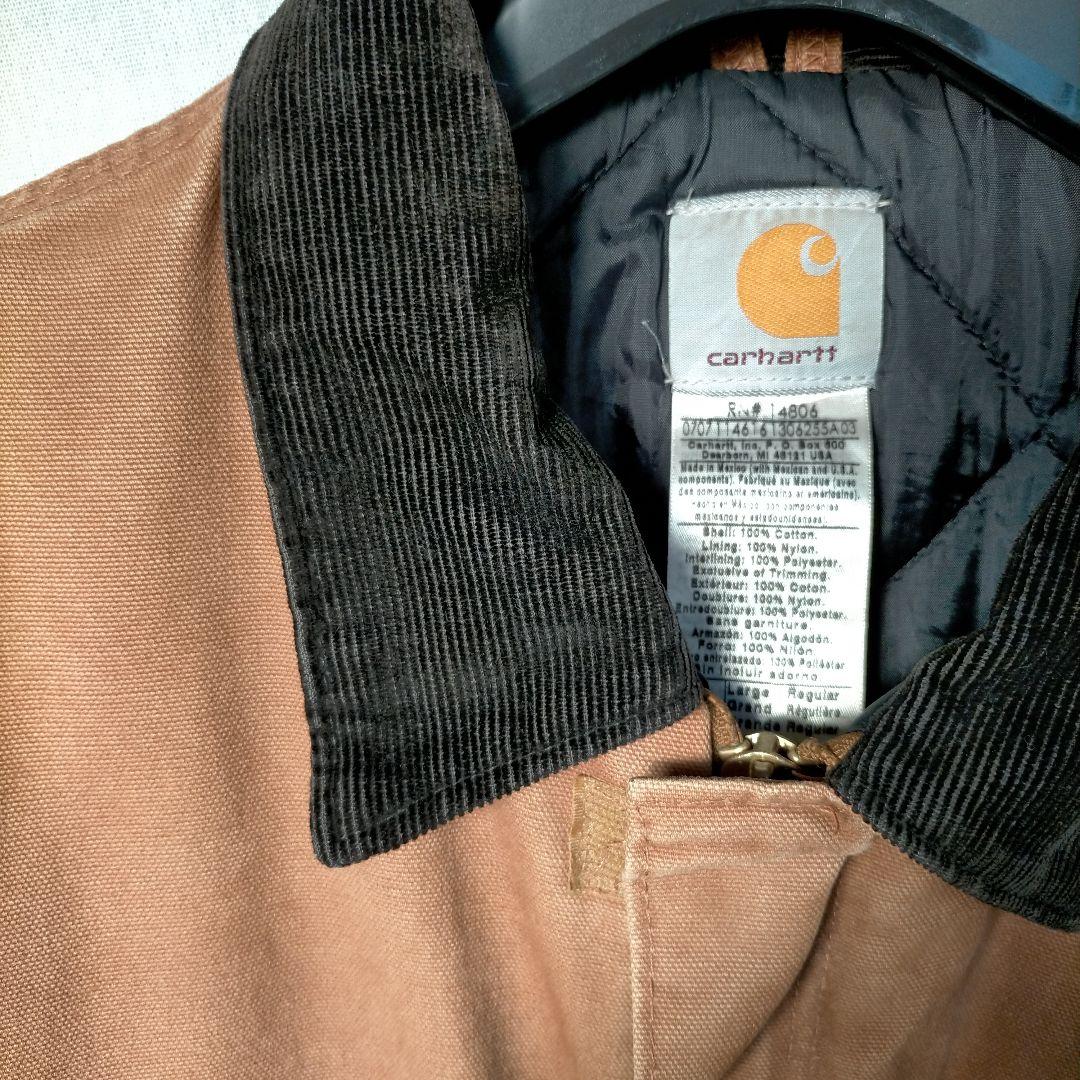 リ*ヘ様 Carhartt トラディショナルジャケット　短丈 L 企業ロゴ　メキ