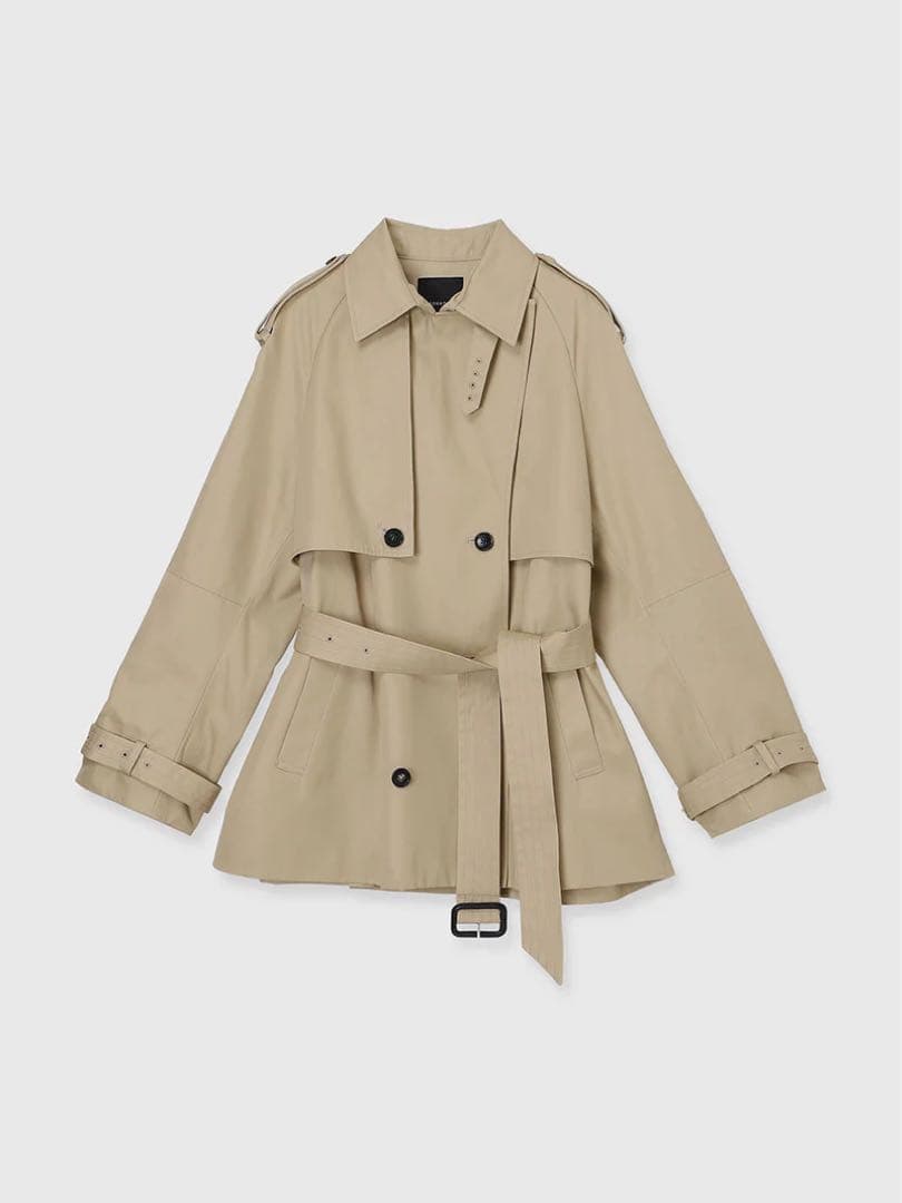 【新品タグ付き】anuans ハーフオーバートレンチコート