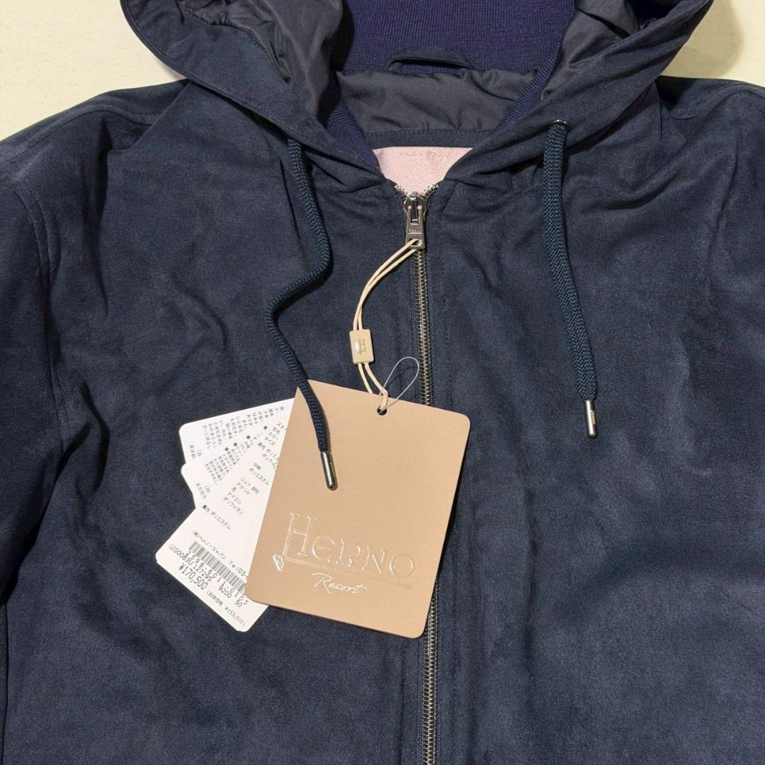 25aw 新品 国内正規品 HERNO ヘルノ エコスエードブルゾン 50