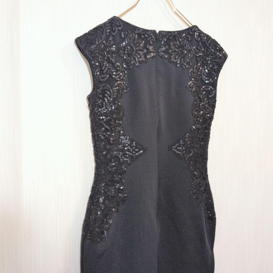 TADASHI SHOJI ブラック レース スパンコール ワンピース