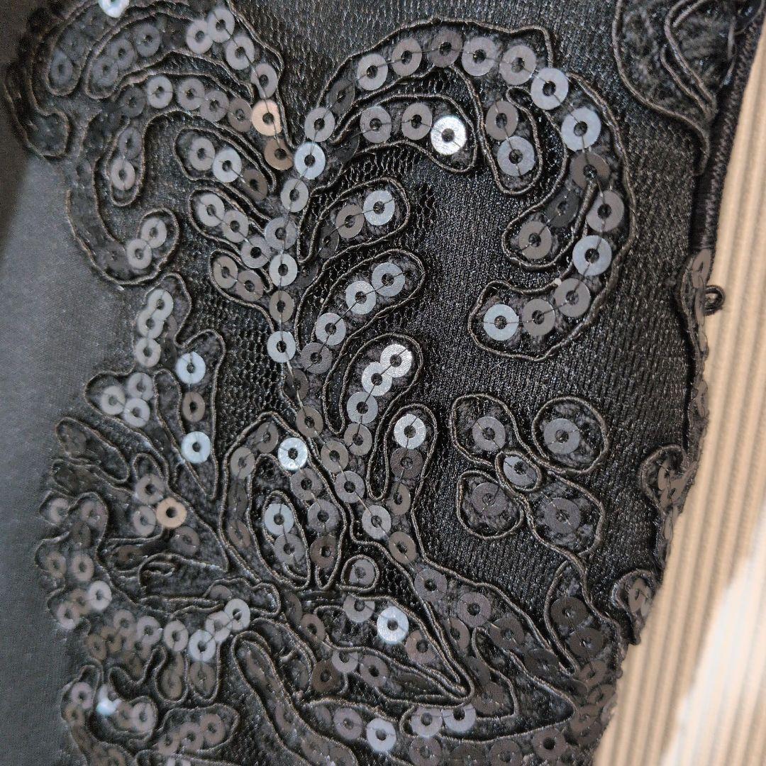 TADASHI SHOJI ブラック レース スパンコール ワンピース