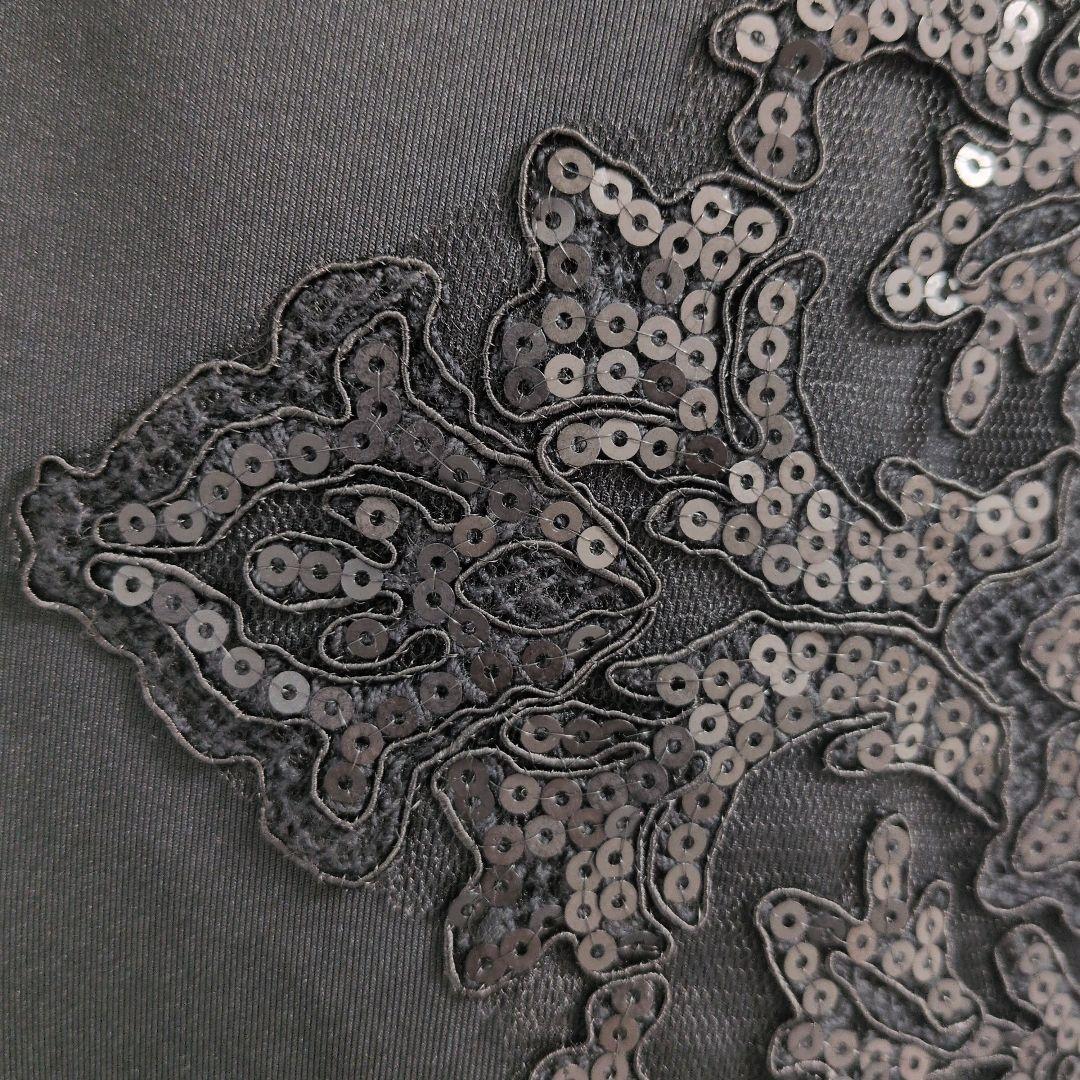TADASHI SHOJI ブラック レース スパンコール ワンピース